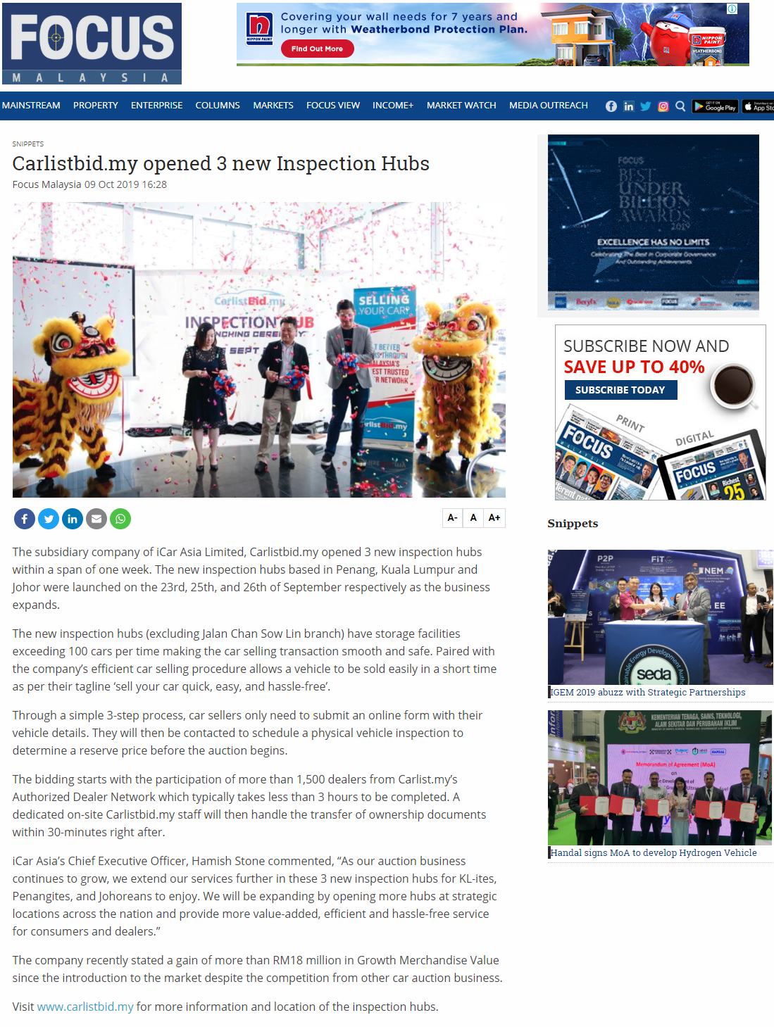 iCarAsia Press Release